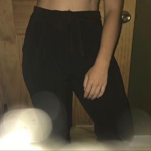 Black Dress Pants with Bow